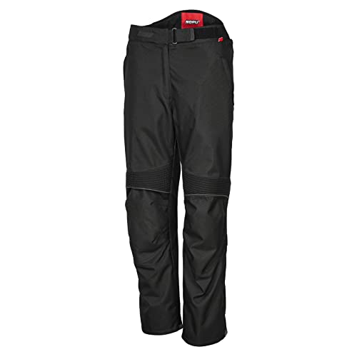 Noru Women's Arashi Waterproof Pants - 600D Polyester, Stretch Fabric, Full Length Quilted Lining, 100% Waterproof Drop Liner, CE Approved Armor Black