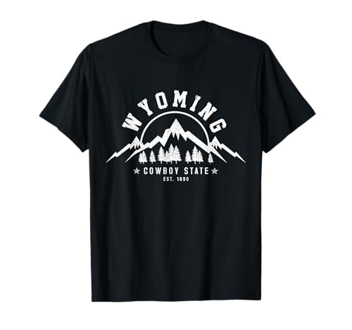 Wyoming The Cowboy State Est. 1890USA America Souvenir T-Shirt