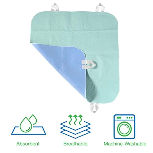 Patient Aid 34" X 36" Positioning Bed Pad With Handles (3 Pack) | Incontinence Mattress Bedding Protector Liner Underpad | Straps For Lift/Transfer | Reusable Washable Waterproof | Hospital Quality #TOP1