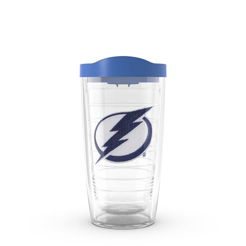 Tervis Made in USA Double Walled NHL® Tampa Bay Lightning® Insulated Tumbler Cup Keeps Drinks Cold & Hot, 16oz, Primary Logo