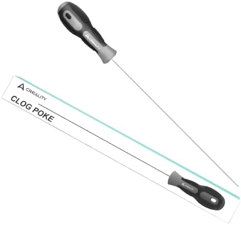 Creality 3D Printer Tools, Creality Clog Poke 3D Printer Nozzle Cleaning Kit for 1.75mm Filament Nozzles, Φ1.5mm Needle with Arrow Tip, 210mm Prolong&Hight Hardness Cleaning Hotend Without Disassembly