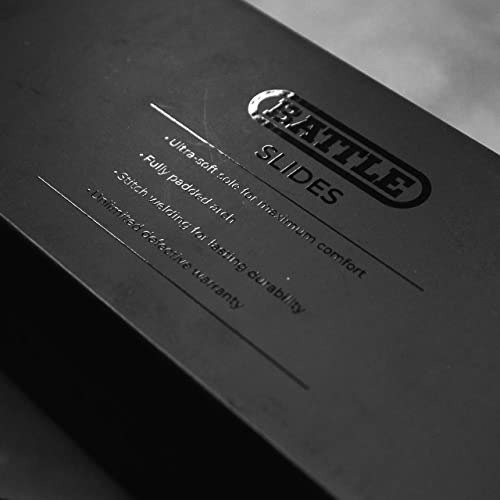 Battle Sport Unisex Slide Sandals - Comfort Football Slides with Ultra-Soft Soles, Fully Padded Arch and Quick-Dry Lining - Available in Adult Men Sizes3