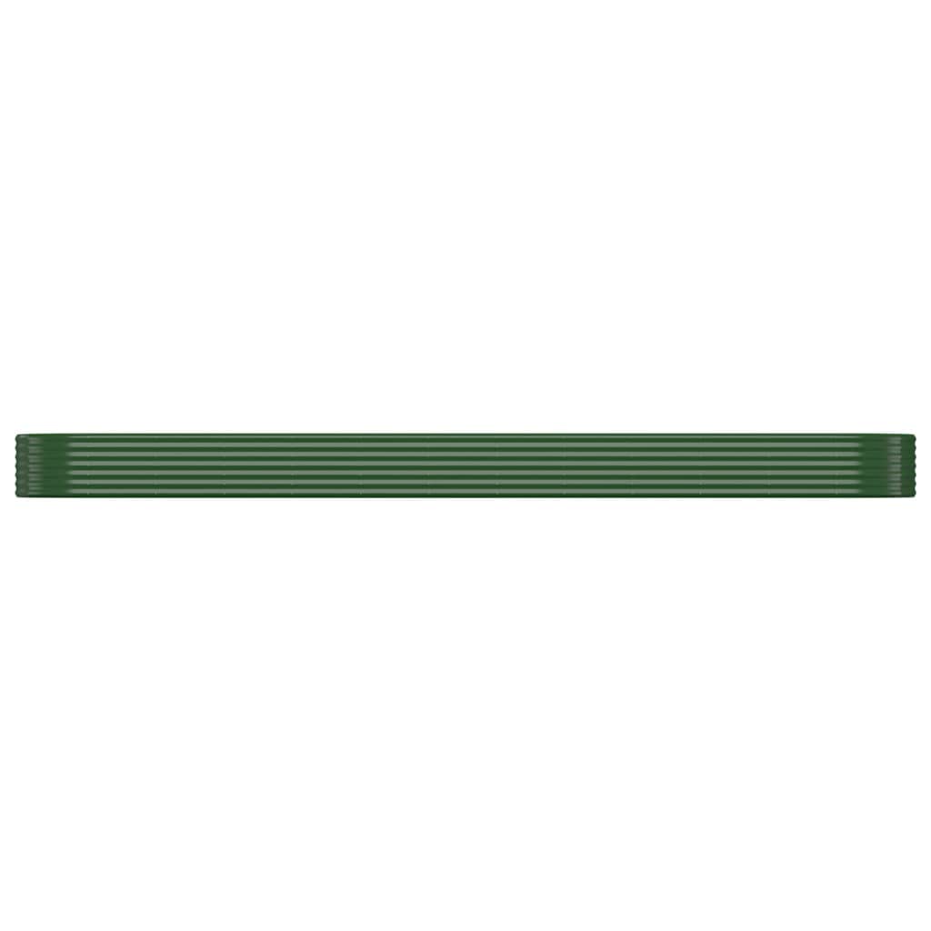 Bancal de acero galvanizado, 507 x 100 x 36 cm, color verde