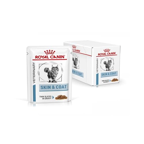 Produktbild von ROYAL CANIN Skin & Coat Diät-Alleinfuttermittel für ausgewachsene Katzen - 12 x 85 g