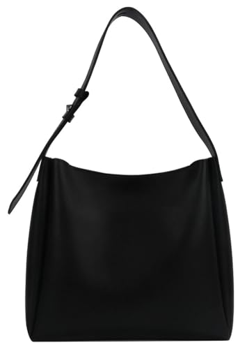 Womens Trendy PU Leather Tote Bags Large Bucket Shoulder Purse Soft Handbag Casual Working Top Handle Satchel 2pcs