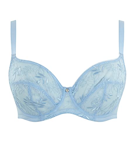 Image of Panache Tango Balcony Bra for Women - Wired, Non-Padded Full Cup Support with Leaf Embroidery