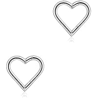 Lantine Piercing de Corazón Daith de Acero Inoxidable 316L.
