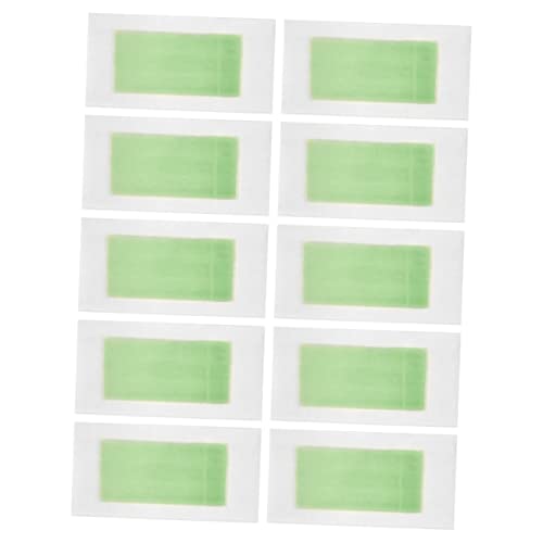 TOVINANNA 10 Piezas tiras depilatorias Eliminación crema depilatoria para mujer removedor de vello facial para mujeres Tira de cera para depilación tira de cera facial Green