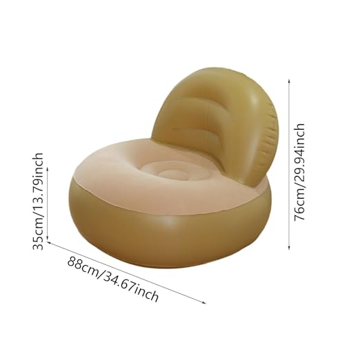 Sofá de aire para sala de estar: sillón inflable multifuncional en L 4