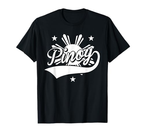 Pinoy Shirts for Men Filipino Philippine Flag Sun and Stars T-Shirt