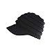 Produktbild TTD Frauen stricken Hüte Mütze Schwanz Kabel farbige Flecken unordentlich Brötchen Pferdeschwanz Visor Beanie Cap