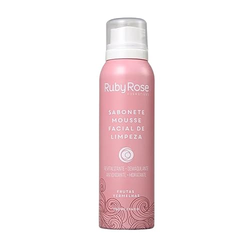 Sabonete Mousse Facial de Limpeza Frutas Vermelhas Ruby Rose HB-321