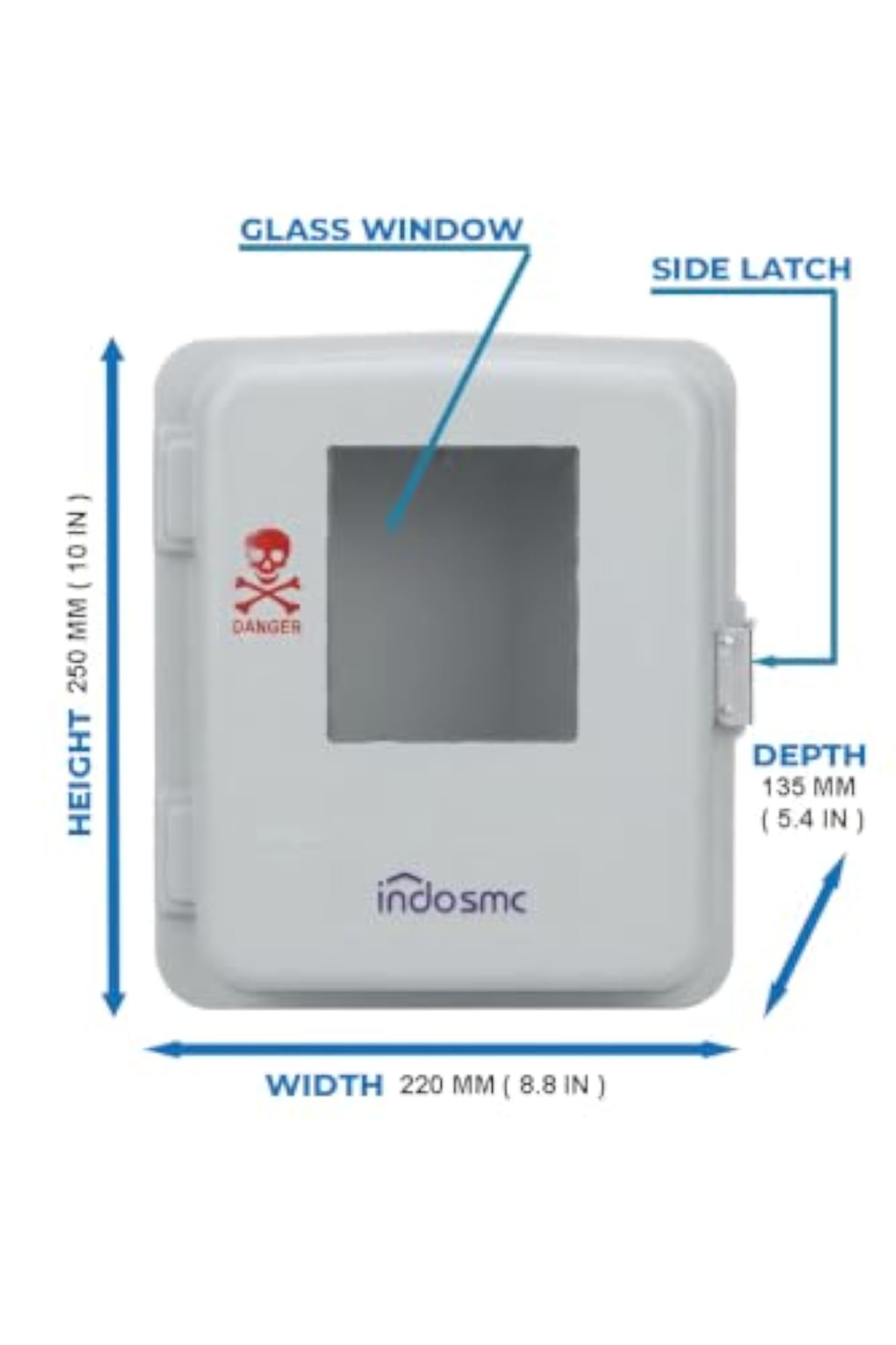 Outdoor Electrical Meter Box with Viewing Window