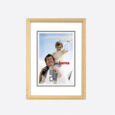 Preisvergleich Produktbild hama EchtholzBilderrahmen OREGON 18x24 cm natur