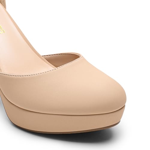 Image of DREAM PAIRS Women's Platform Chunky Closed High Heels