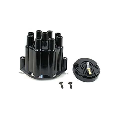 Pertronix D600700 Black Cap and Rotor for Flame-Thrower Billet Distributor 8 Cylinder Engine Cover