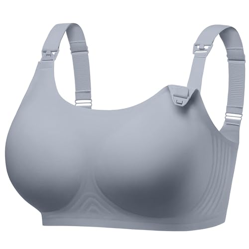 Image of Angelhood Seamless Nursing Bra for Women Wire Free Full Coverage Nursing Bra T-Shirt Bra with Extra Extender