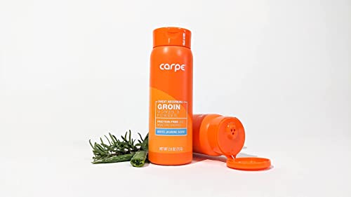 Carpe No-Sweat Groin Powder (For Women)  - Designed For Maximum Sweat Absorption - Mess And Friction Free, Stop Chafing #TOP5