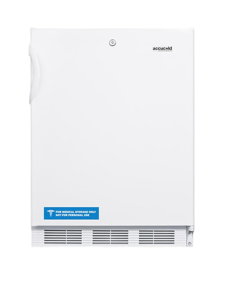 Summit 24" Refrigerator, Undercounter, 5.3 cu.ft. Capacity, ADA Compliant, White - AL751WLLHD (Left Hand Door Swing)