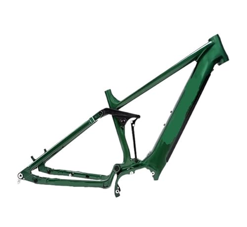 Genérico Cuadro de Bicicleta eléctrica con suspensión Total y Doble(Darkgreen)