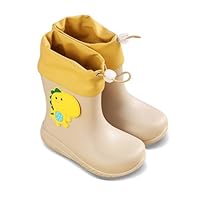 Dinosaur Rainboots for Kids Wellies Girls Boys Waterproof Non-Slip Boots Lightweight Rain Boots Unisex Children Wellies Summer Rubber Rain Shoes Outdoors