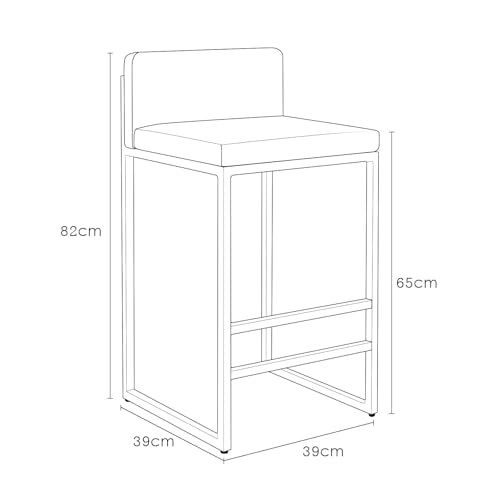 Tabourets pivotants velours blanc pour îlot de cuisine convivial - 4