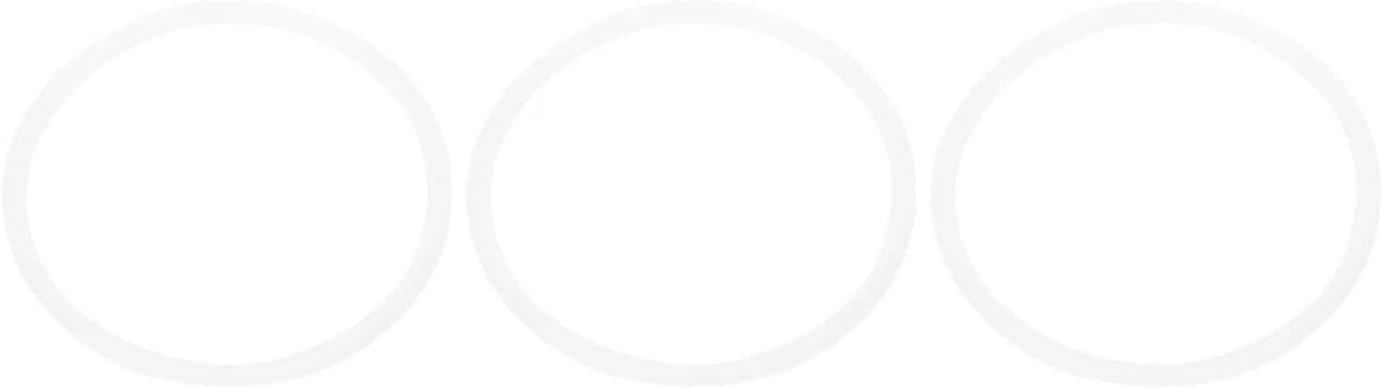 3Pcs 7.8cm Rubber O Shaped Replacement Gaskets Seal Ring Part ，Compatible for Blender Juicer Microwave Accessories Set