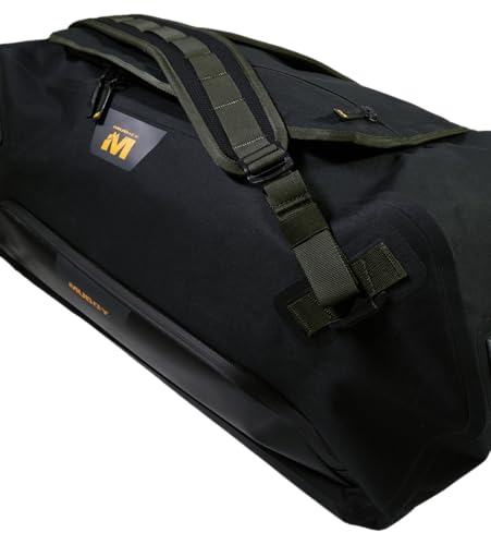 Image of Muddy Outdoors DV8 70L Waterproof Duffle Bag - Black /Peat Moss with Welded IPX6 Water-Resistant PU Construction