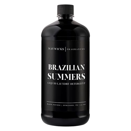 Mavwicks - Laundry Liquid Detergent (Brazilian Summers) - 32 Oz Laundry Perfume Bottle for Men &...