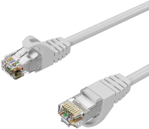 IRENIS 7,50 Metre CAT7 U/UTP Ethernet Network İnternet Lan Kablosu, Yüksek Hızlı Ağ Kablosu (Beyaz, 7,50 Metre)