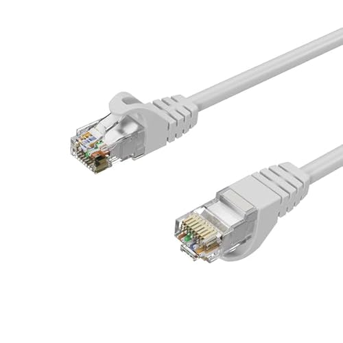 IRENIS 30 Metre CAT7 U/UTP Ethernet Network İnternet Lan Kablosu, Yüksek Hızlı Ağ Kablosu (Beyaz, 30 Metre)