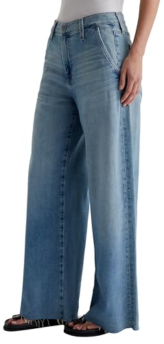 AG Adriano Goldschmied Women's Stella Mid Rise Ankle Palazzo Jean4