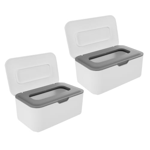 Boîte à Lingettes Réutilisable pour Bureau et Voyage - Pack de 2 Distributeurs