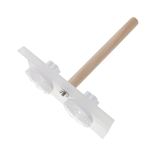 HEMOTON 1Pc Suction Cup Parrot Stand Rack for Training Durable Crafted Bird Stand for Cockatiels Parakeets Birds Portable Wash Rack with Natural Feel