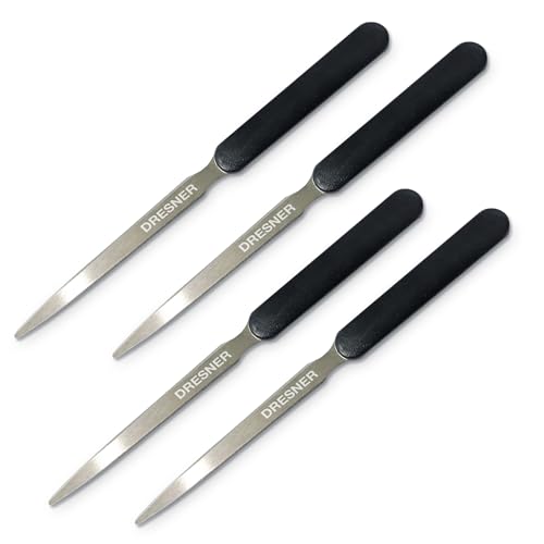 4 Lightweight Stainless Steel Letter Opener, 7.5 Inches Long and One-Piece Construction, Perfect Envelope Opener Mail Slitter for The Home and Office.