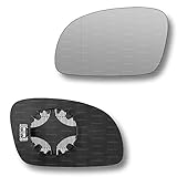 Less4spares Replacement Wing Mirror Glass Left Compatible with VW New Beetle 2003-2010 CLIP-ON Passnager Near Side N/S Heated with Blind Spot