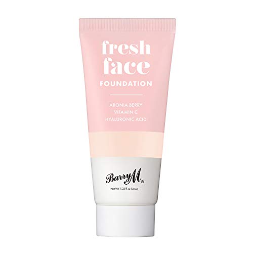 Barry M Cosmetics Fresh Face Lightweight Liquid Foundation Infused With Hyaluronic Acid And Vitamin C, Shade 1