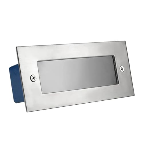 GUODDM Faretti da Incasso A LED Rettangolari da Giardino, Moderni Esterno per Esterni, Incasso Impermeabili IP65, Luci Angolari per Scale, per Patio, Vialetti, Scale Interrate(Red,3w(111-240v))