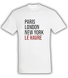✅ CONCEPT ICONIQUE – Paris, London, New York… et Le Havre en rouge pour mettre votre ville sur la carte, avec un design typographique simple, moderne et percutant.