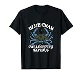 Ce design représente le crabe bleu dont le nom scientifique est ''Callinectes sapidus'' - parfait pour les passionnés de nature et de biologie.