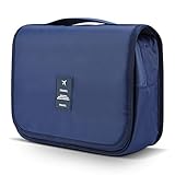 Travel Bag,Mossio Water Resistant Storage Toiletries Accessory with Mesh Pockets Dark Blue