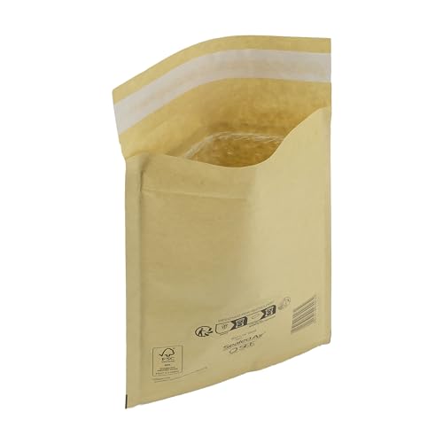 IMBALLAGGI 2000 - Buste Postali Imbottite Mail Lite Gold - 50 Pezzi 11x16 cm -Buste Imbottite per Spedizione - Buste con Pluriball Ideali per Spedire e Proteggere Oggetti