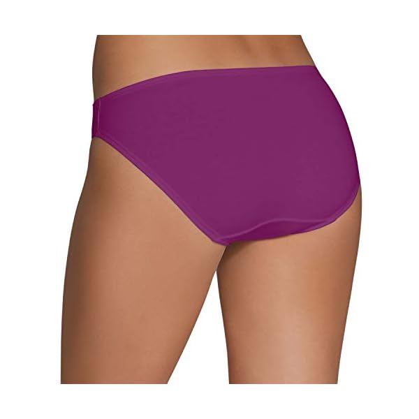 Fruit-of-the-Loom-Womens-Underwear-Cotton-Stretch-Panties-Regular-Plus-Sizes Fruit of the Loom Women's 6 Pack Cotton Stretch Bikini Panties, Assorted, 5