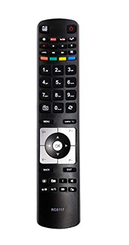 ALLIMITY RC5117 Sub RM-C3173 Remote Control Replace for JVC LED Smart HD TV LT-32C740 LT-39C740 LT-50C740 LT-50TW60J - Image 2
