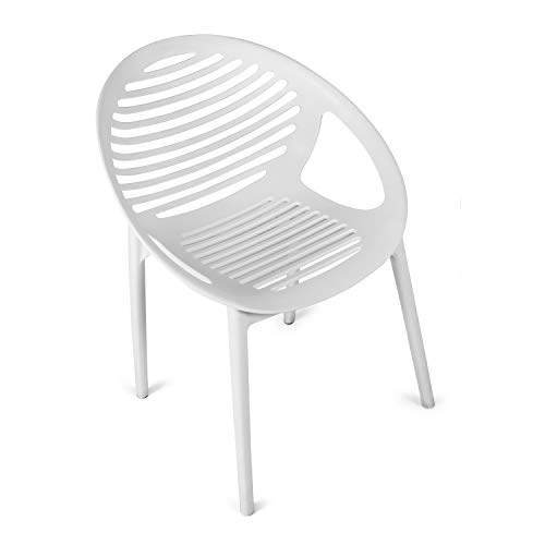 Image of Cello Abacus Plastic Chair Set - Pack of 2, White