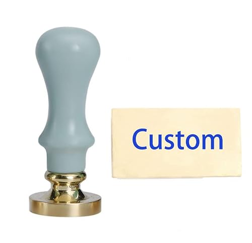 Iteal Custom Wax Seal Stamp Baby Pink Handle Rectangle Head Set,Customized Personalized Logo Design Picture Wax Seal Stamp Wedding Invitation Envelope Mail Package Christmas Card Gift Embellishment