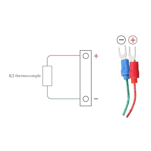 Termopar tipo K de 4x30mm con cable de 1M para control de temperatura industrial en hornos 5