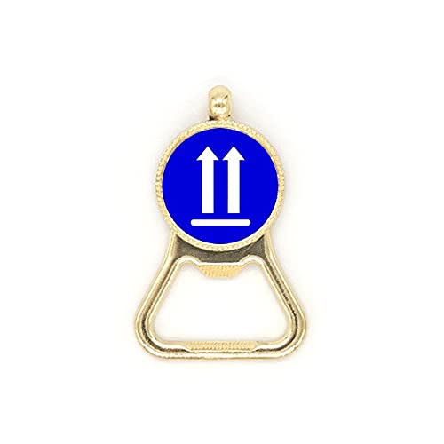 Ouvre-capsule carré bleu en acier inoxydable durable avec marquage de précision - 2