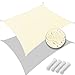 VOUNOT® Sonnensegel Rechteckig inkl. Befestigungsseile Wasserdicht, Sonnenschutz Wetterbeständig und UV Schutz, für Balkon Garten Terrasse, 3x2m, Beige