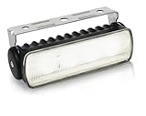 Hella Marine Flutlicht 12-24V DC - 550 Lumen Sea Hawk-R - Schwarzes Gehäuse mit Halterung - Nahfeldausleuchtung Lichtfarbe Weiß - Deckscheinwerfer Bootsscheinwerfer 2LT 980 573-011